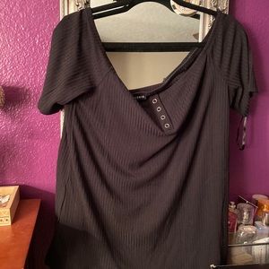TORRID black off the shoulder